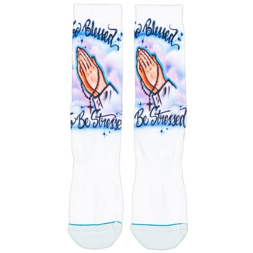 Stance Socks - Too Blessed To Be Stressed - Size L (9-12)